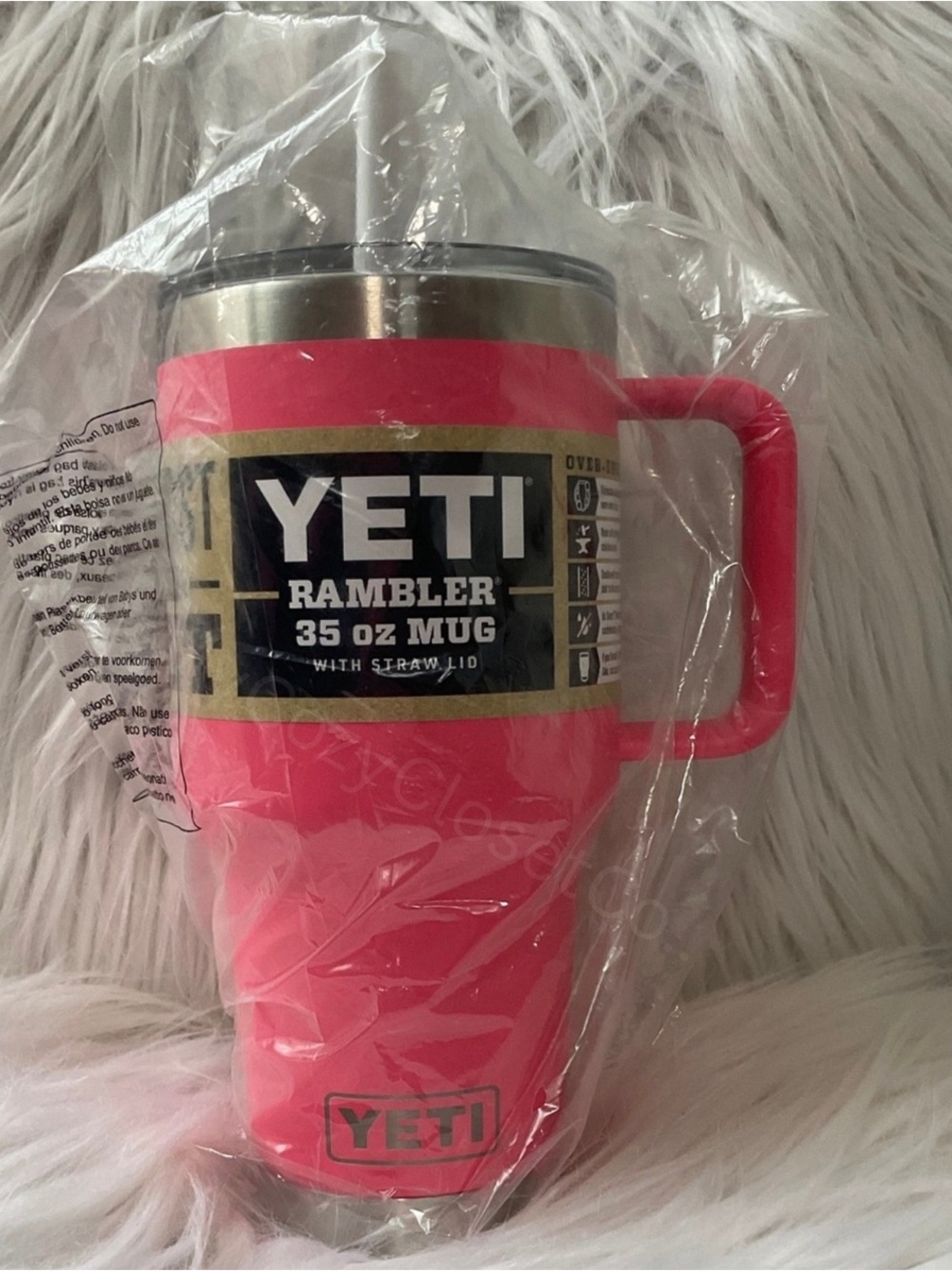 Yeti Rambler 35oz Mug - Tropical Pink